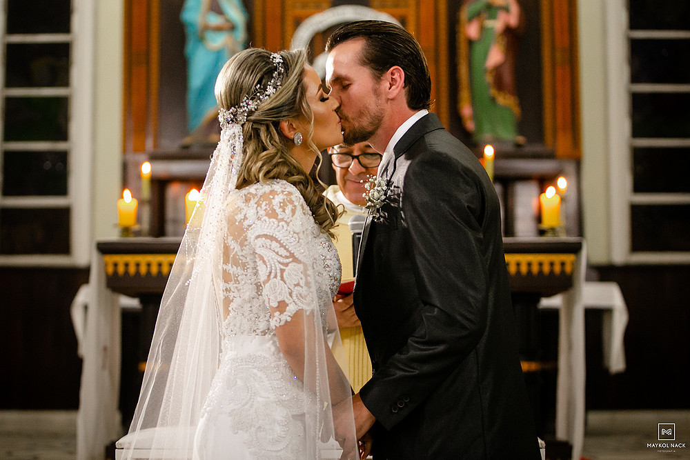 beijo de casamento