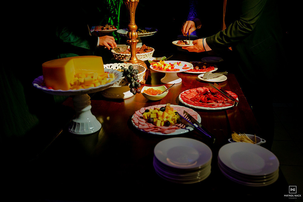 mesa de frios casamento