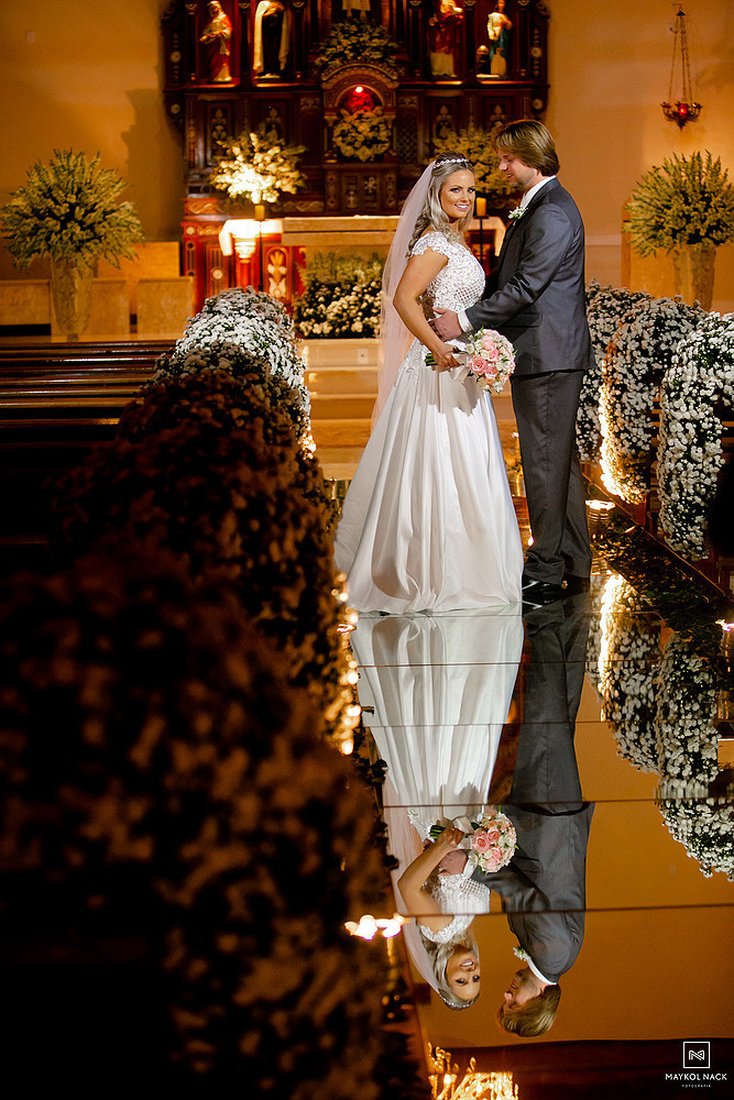 chao de espelho casamento