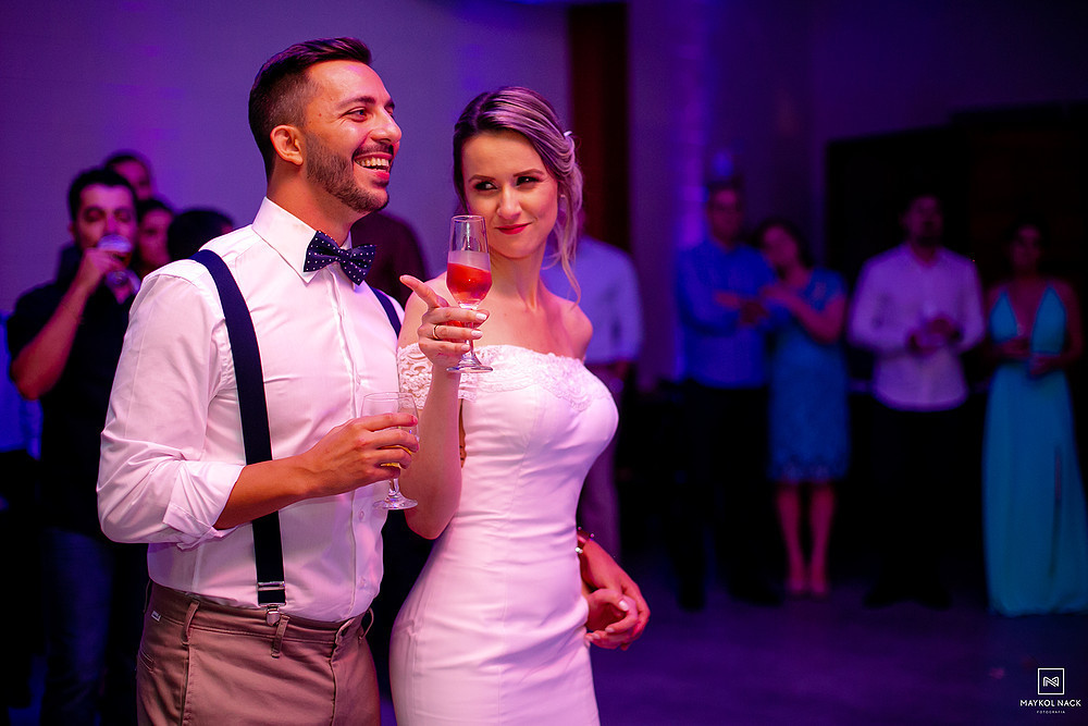 noivos festa casamento em tubarão