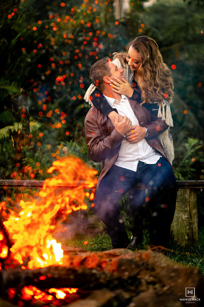 ensaio de casal no inverno