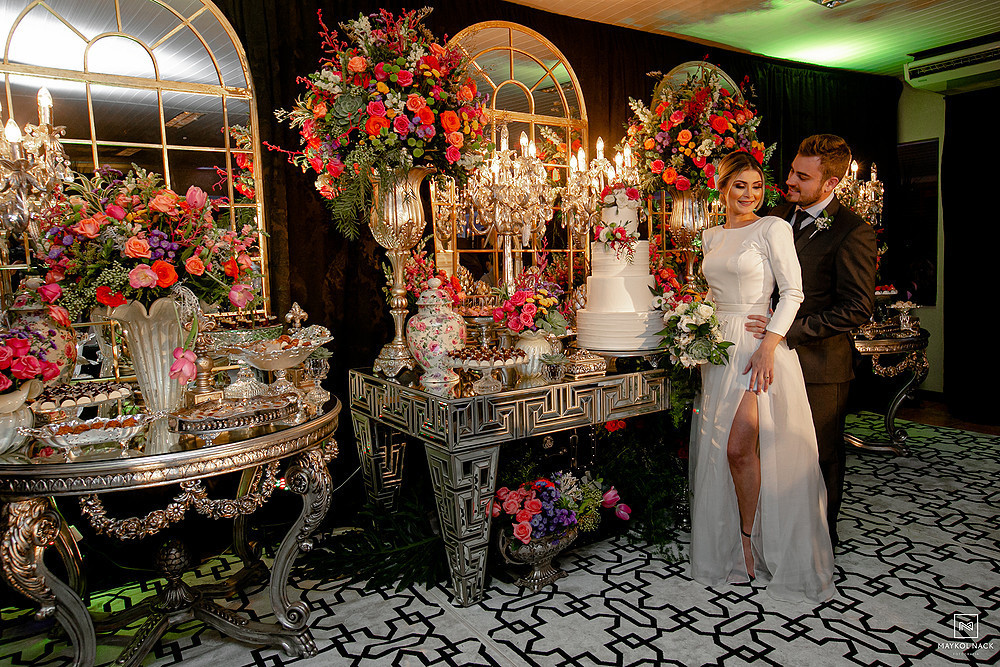 decoração de casamento em braço do norte