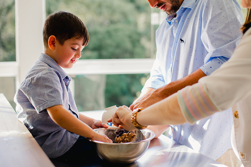 fotos de familia na cozinha