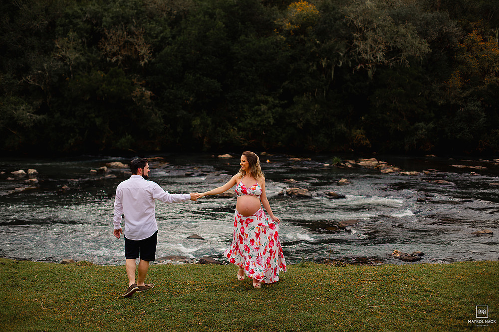 ensaio no rio na serra catarinense