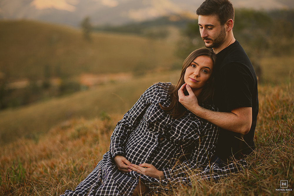 fotos de gestante no campo