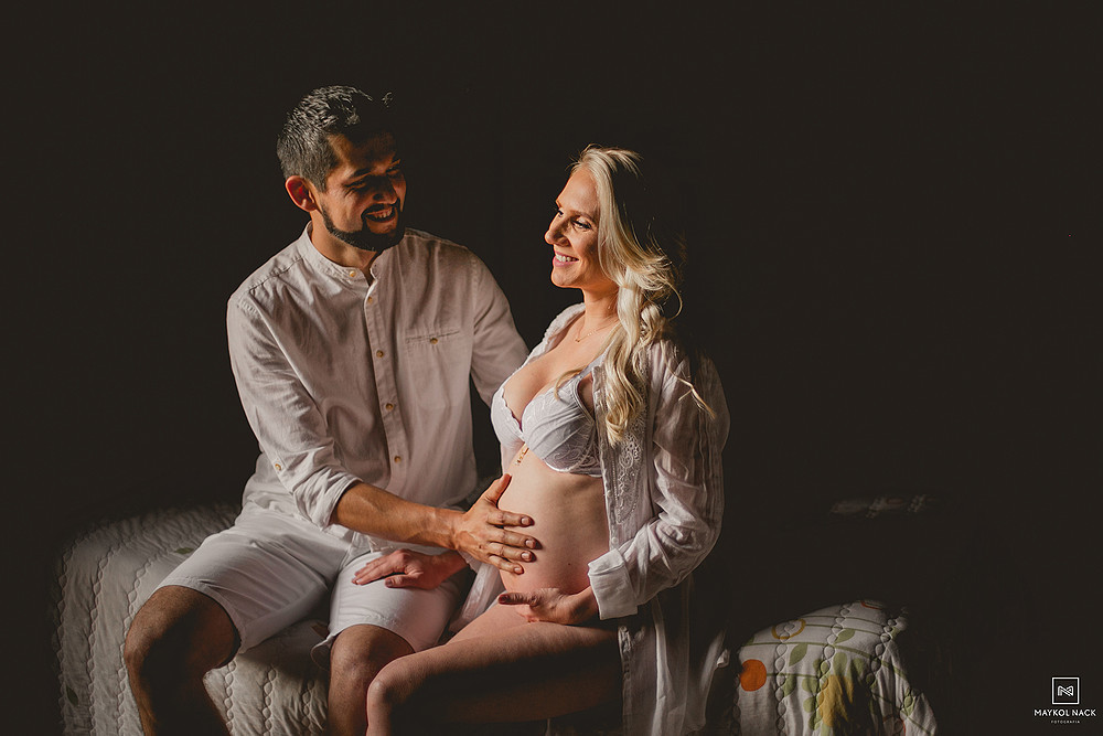 fotos ensaio gestante interno