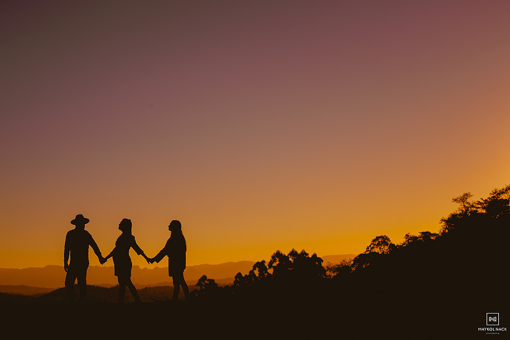 ensaio gestante com por do sol