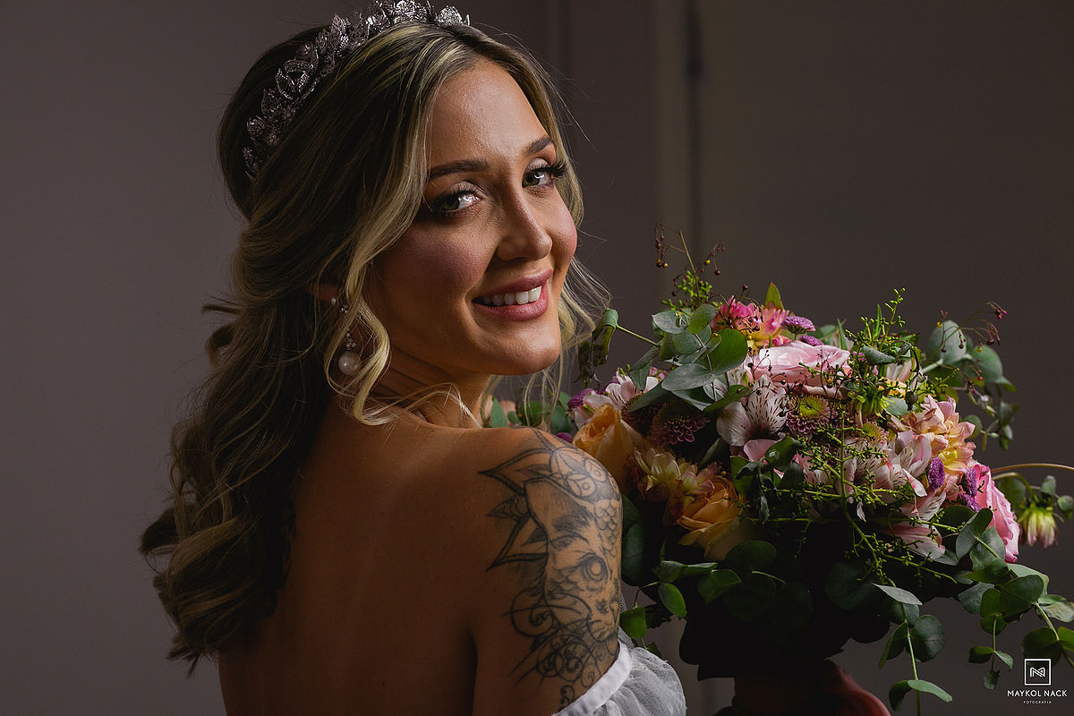 daniela nagel pronta para o casamento