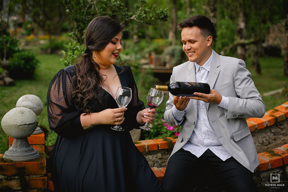 noivos no jardim secreto