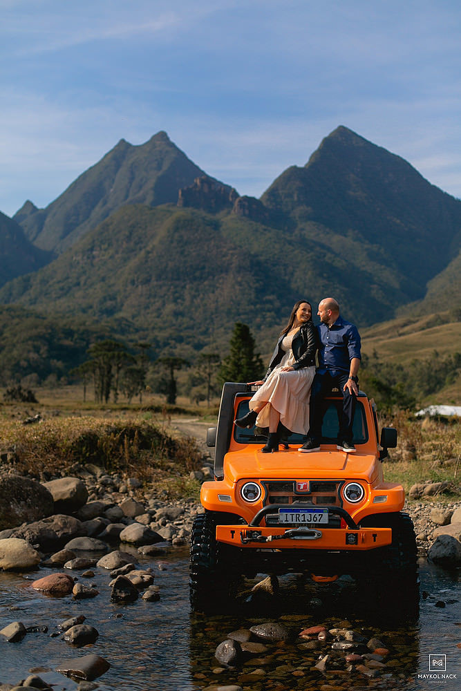 ensaio de casamento com troller