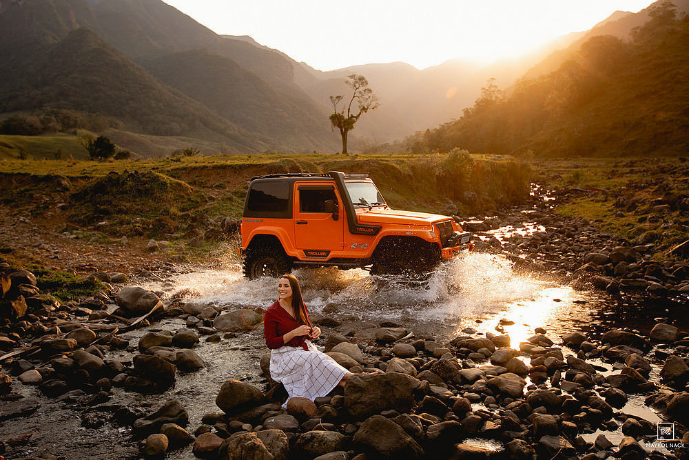 troller no ensaio pré-casamento
