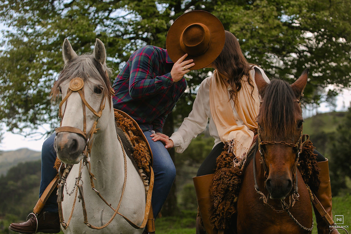 pré-casamento com cavalos em anitápolis