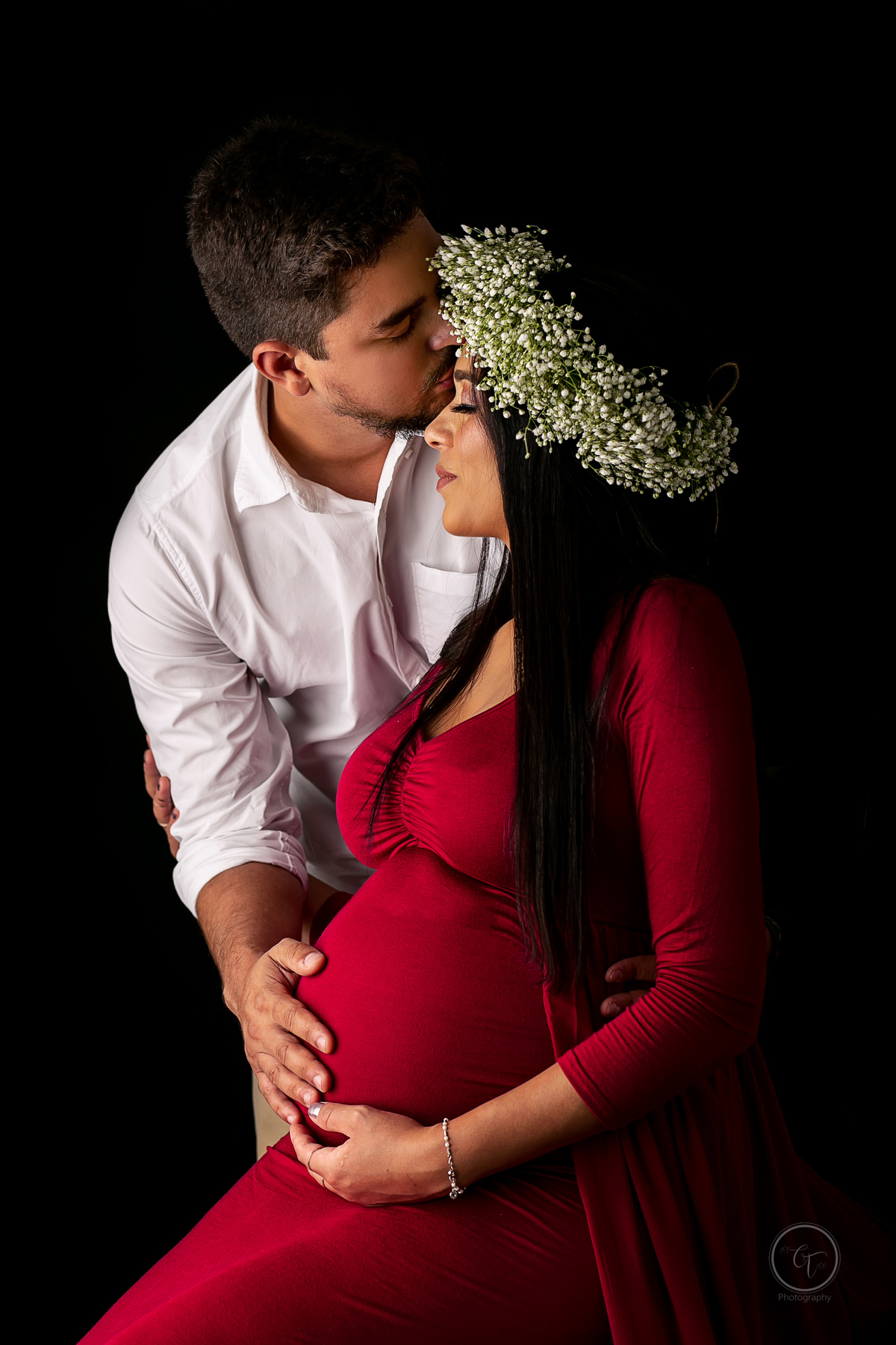 Ensaio fotográfico gestante, pregnancy, maternity, realizado em studio, localizado em Malden-MA, fotografado por Cinthia Toledo Fotografia, 