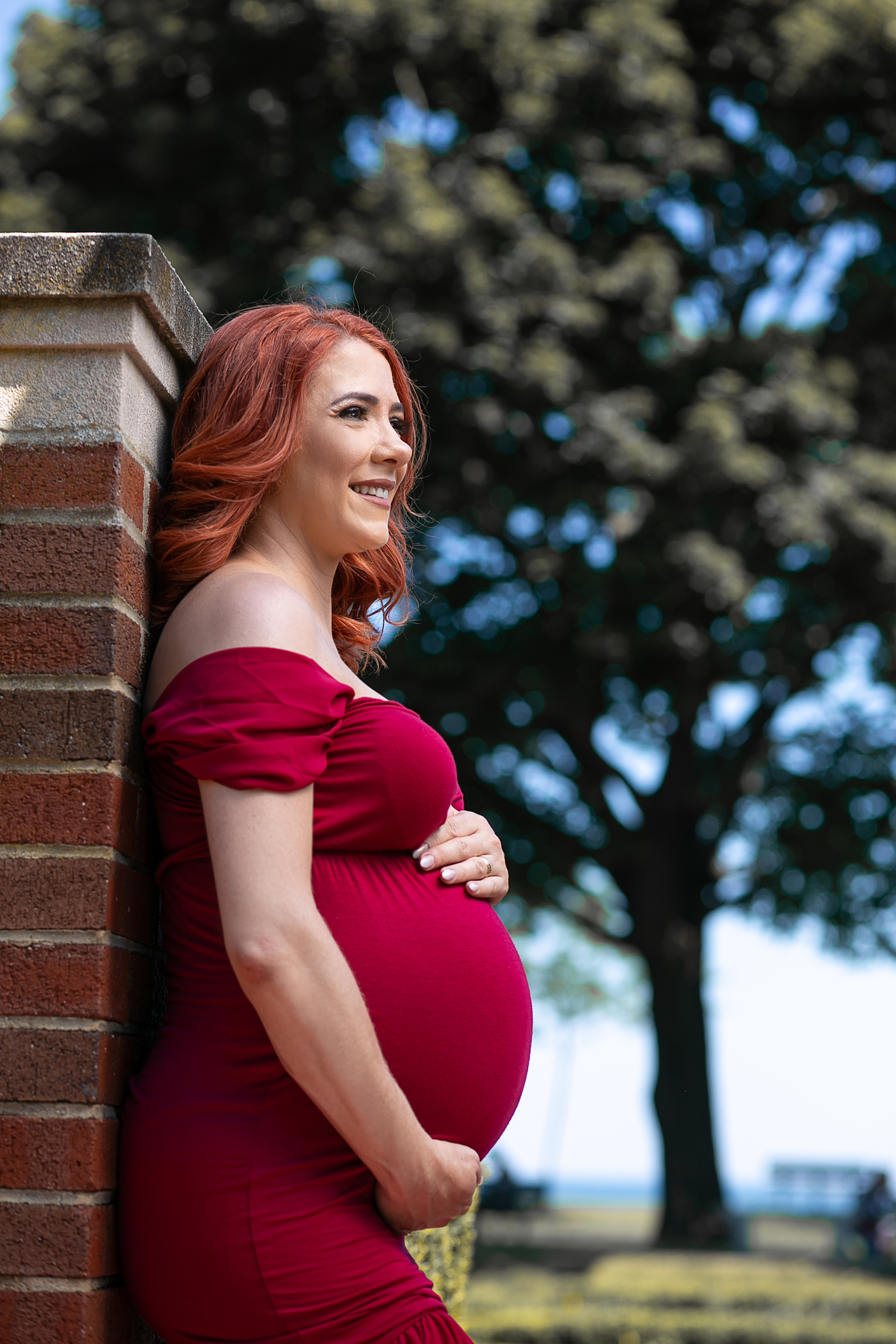 ensaio fotográfico de gestante / pregnancy/ maternity, casal, fotografado por Cinthia Toledo photography, localizado em 
Beverly David S Lynch Park,  Julho de 2021