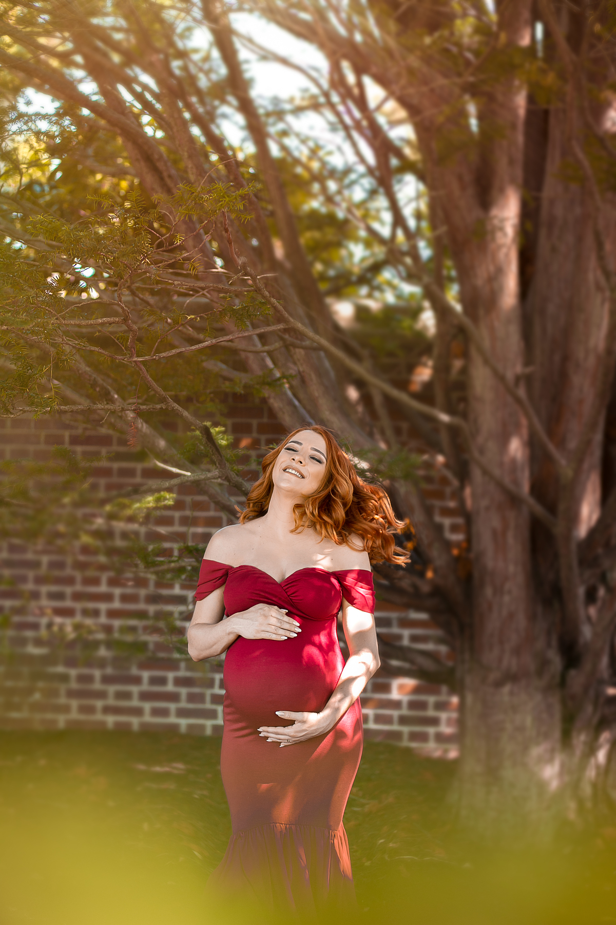 ensaio fotográfico de gestante / pregnancy/ maternity, casal, fotografado por Cinthia Toledo photography, localizado em 
Beverly David S Lynch Park,  Julho de 2021