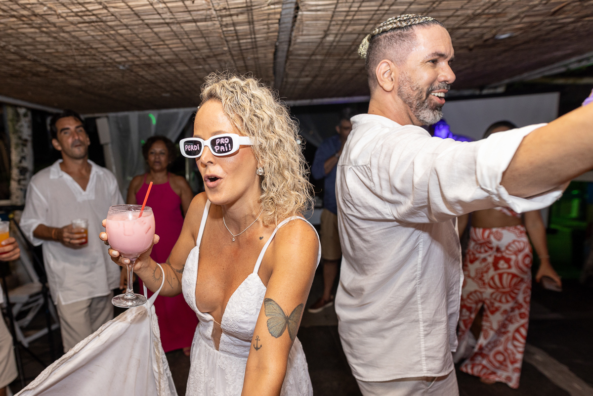 Curtindo o casamento