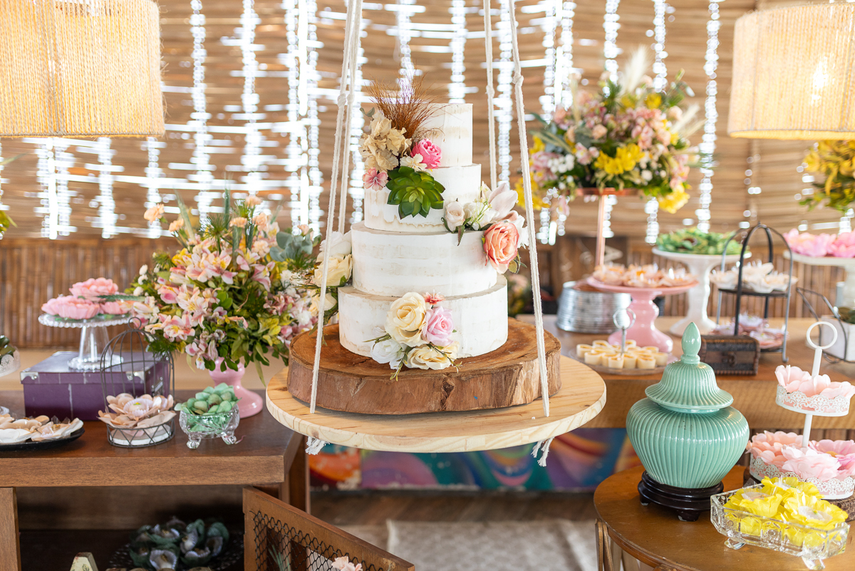 Mesa decorada do Casamento




