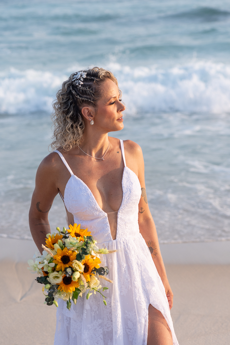 Fotos de noiva na praia

