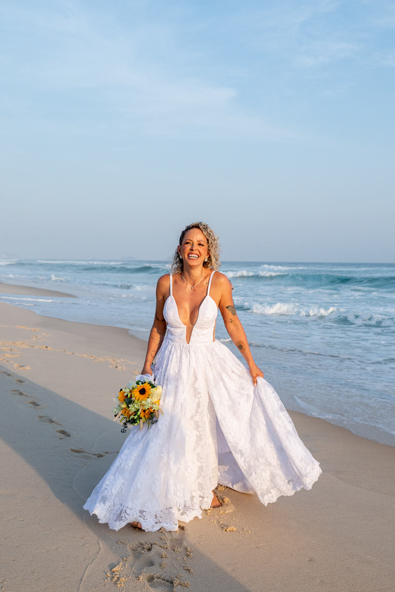 Casamento com brisa do mar
