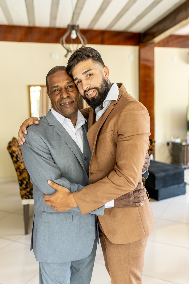 Making of do noivo com pai 