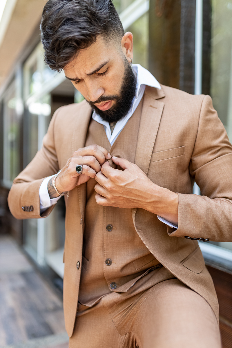 Making of do noivo se arrumando 