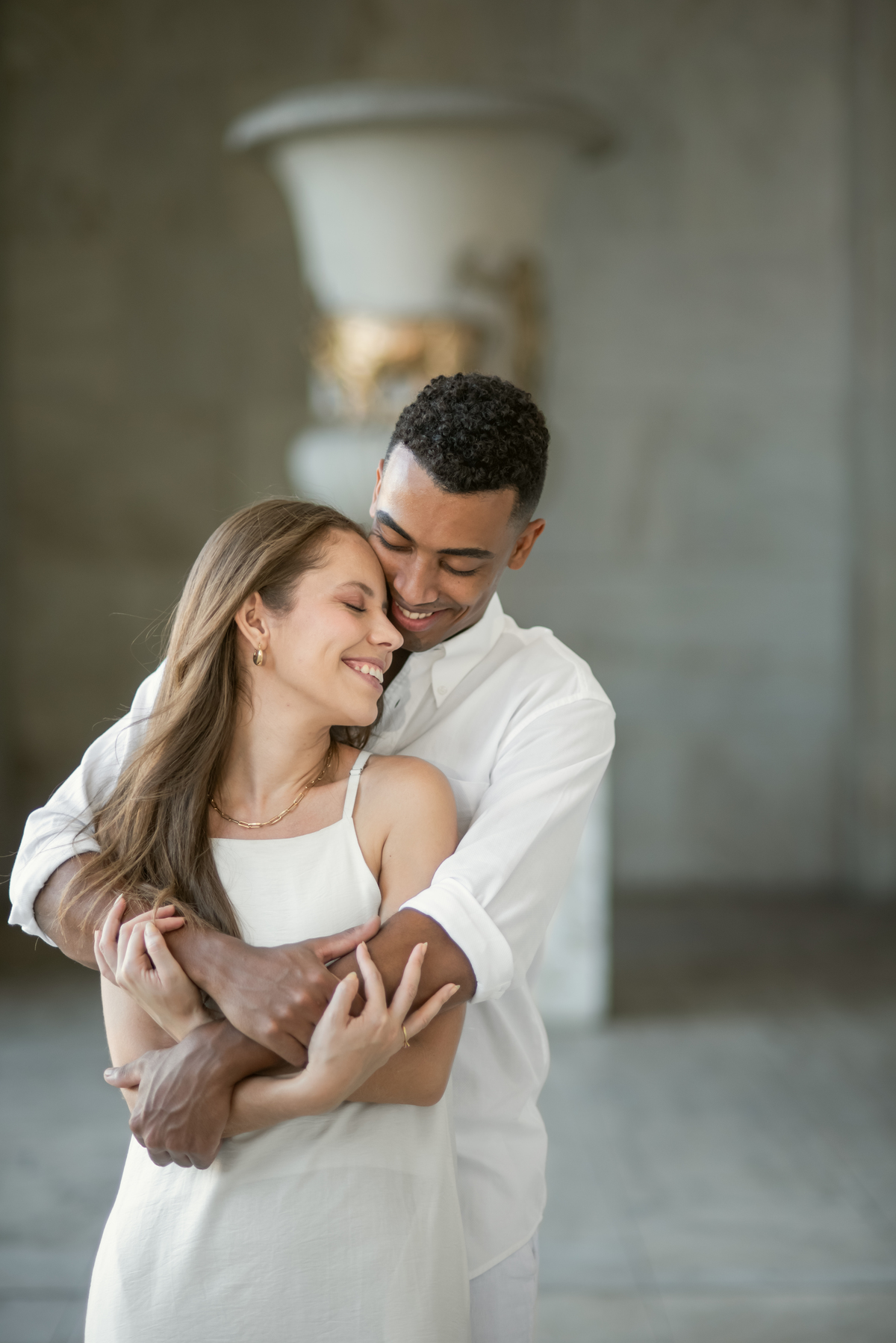 pré-wedding com  abraços