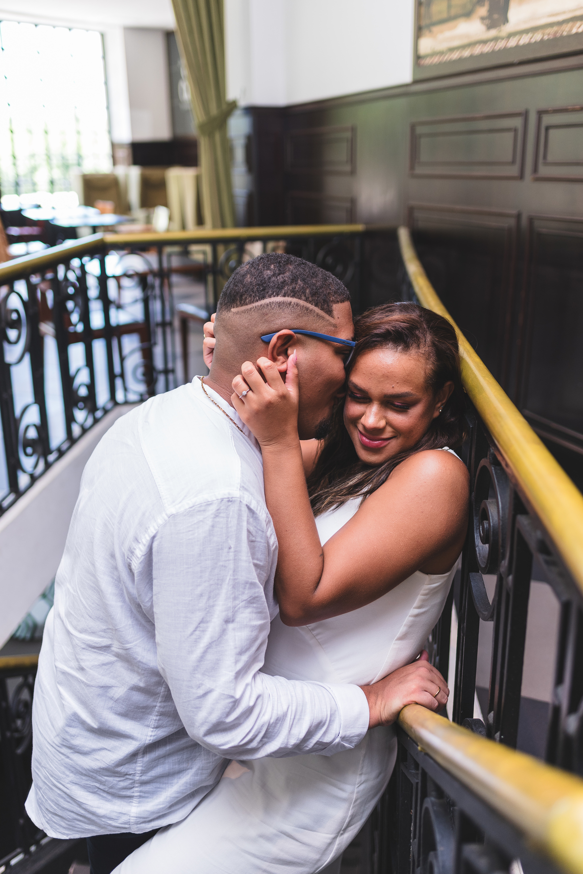 Pré-wedding com luz natural.