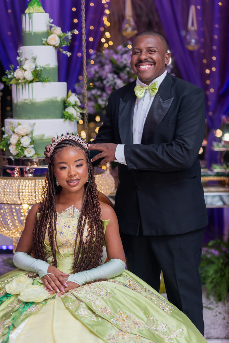 Pai e filha debutante 