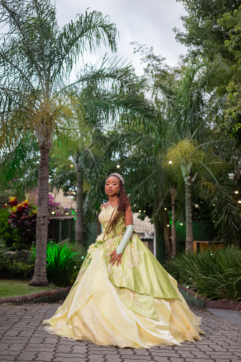 Debutante vestido princessa e o sapo gugu fernando.
