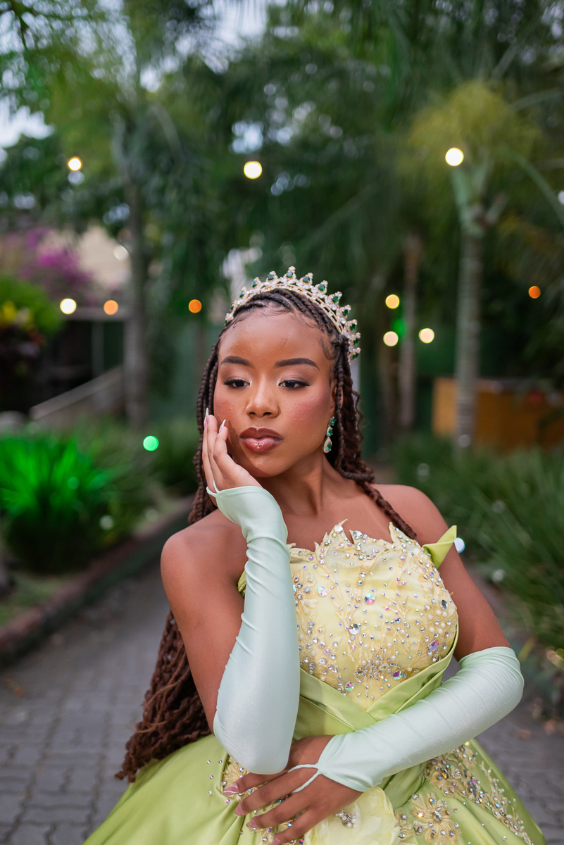 Debutante vestido princessa e o sapo gugu fernando