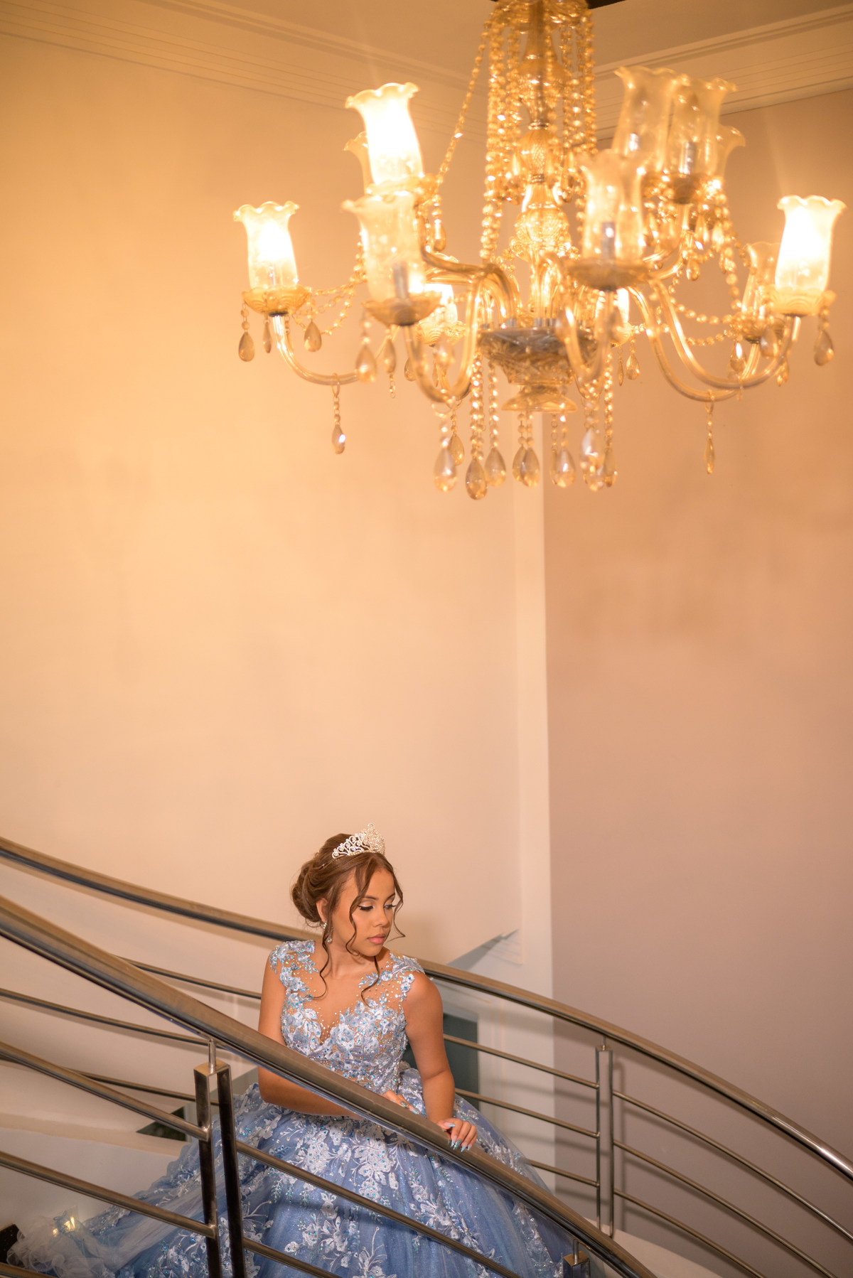 debutantes na escada