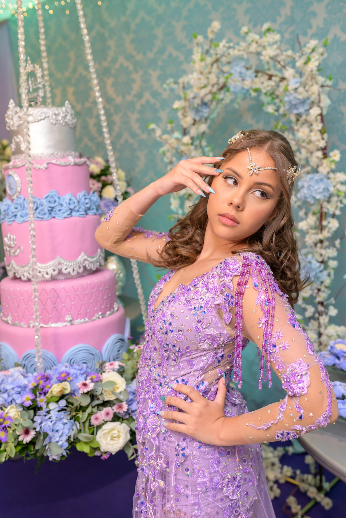 Vestido de 15 anos recepção