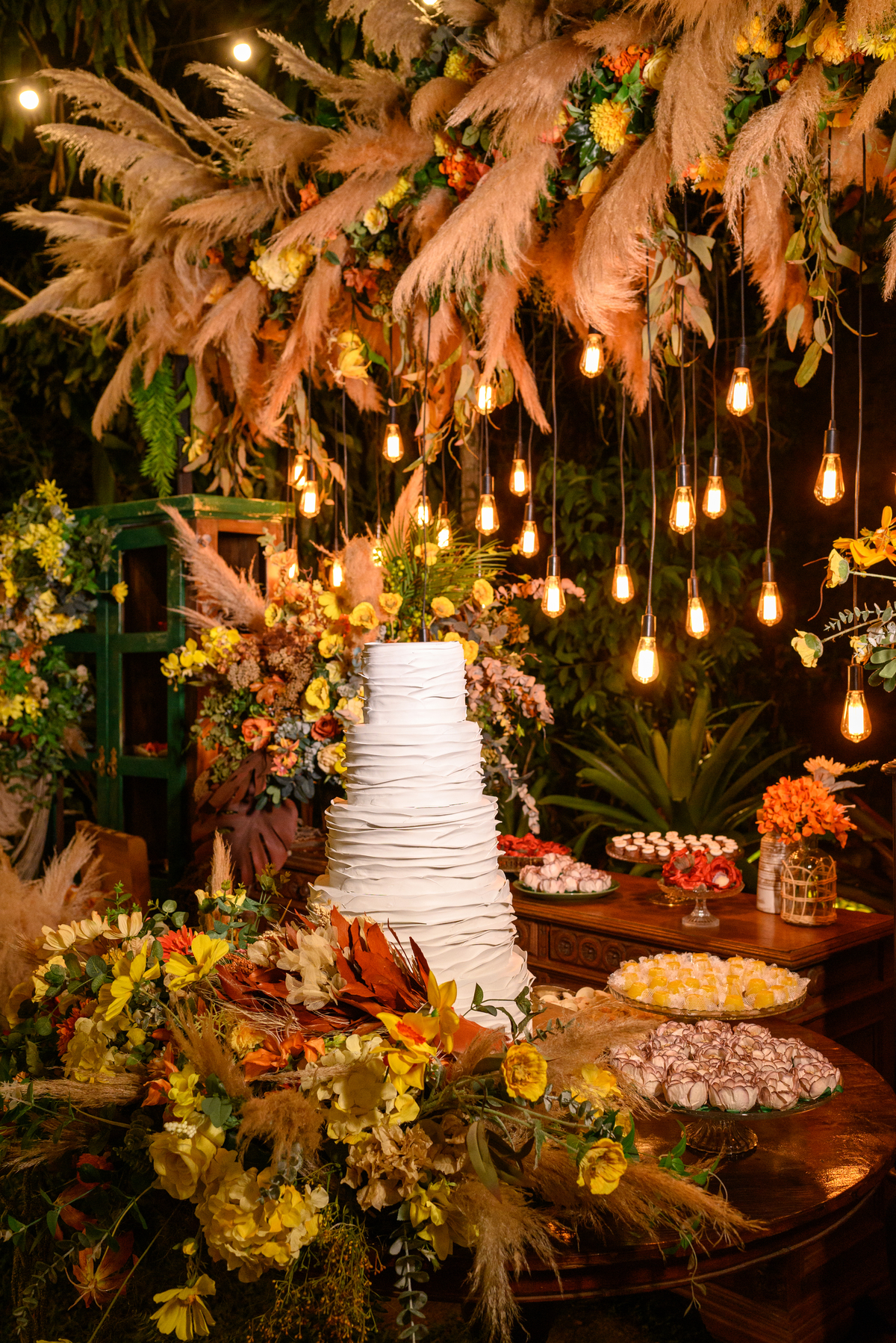 Decoração para casamento no sítio 