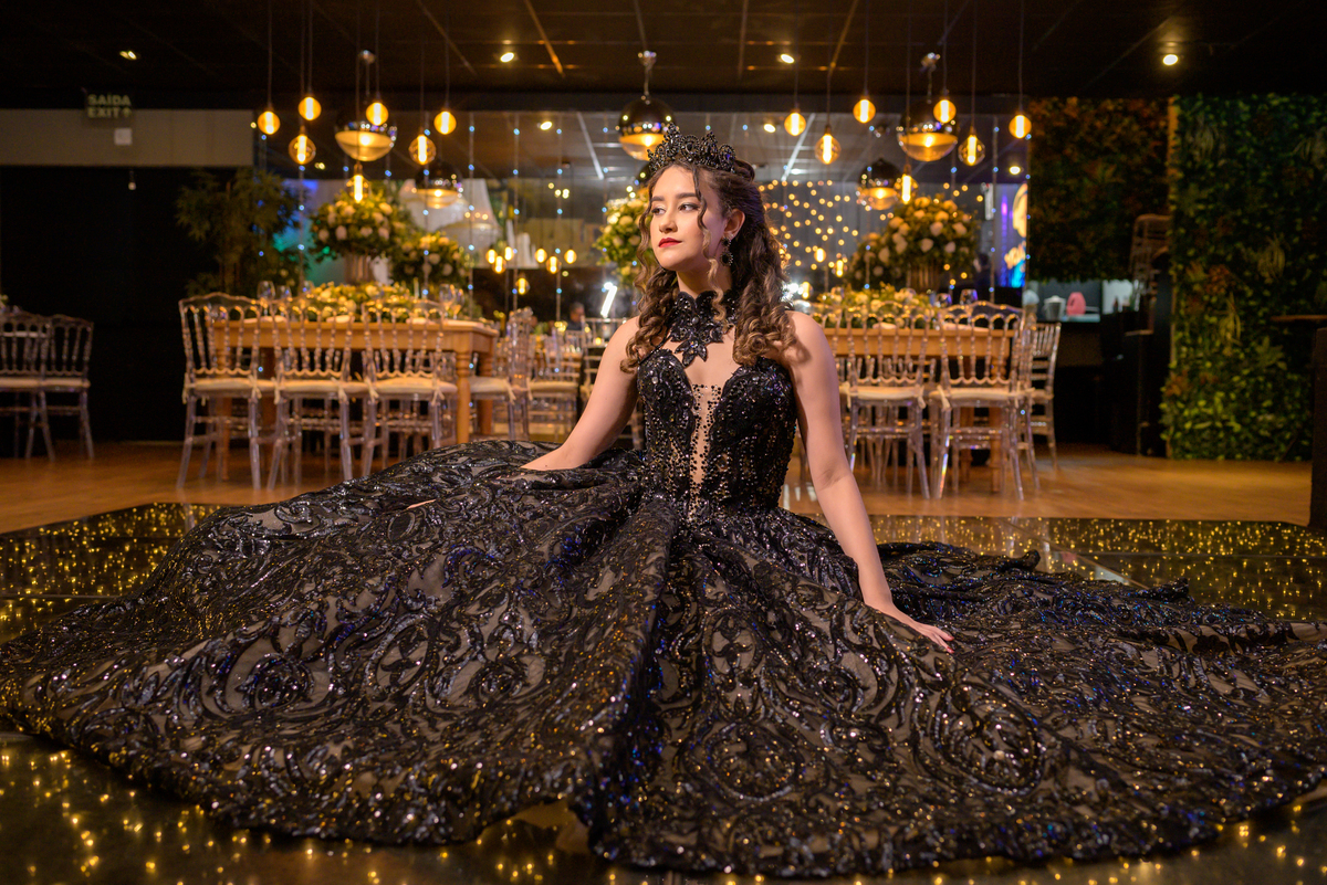 Fotos debutante com lindo vestido 