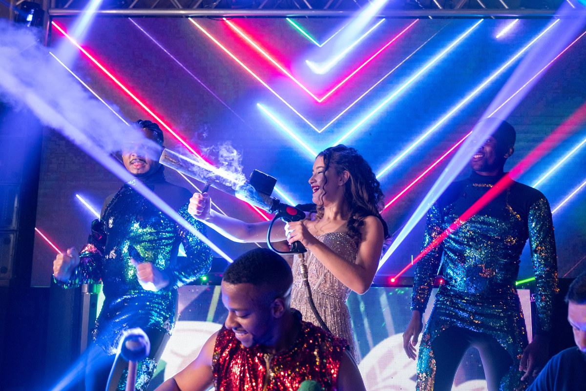 Debutante na pista de dança 