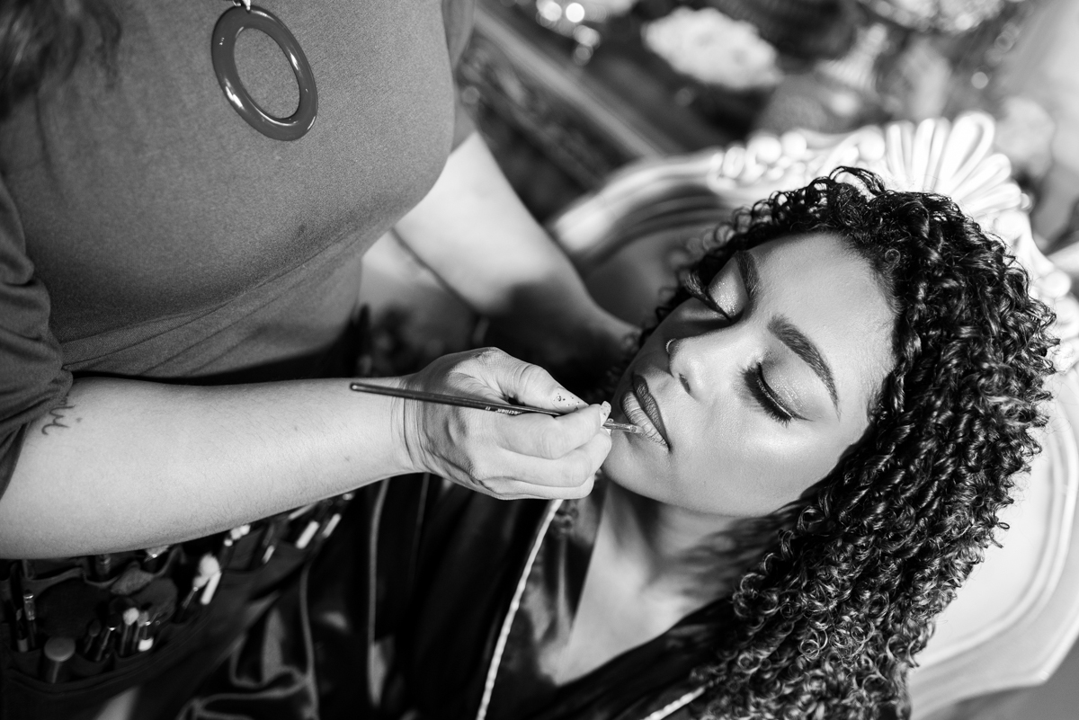 Foto preto e branco debutante 