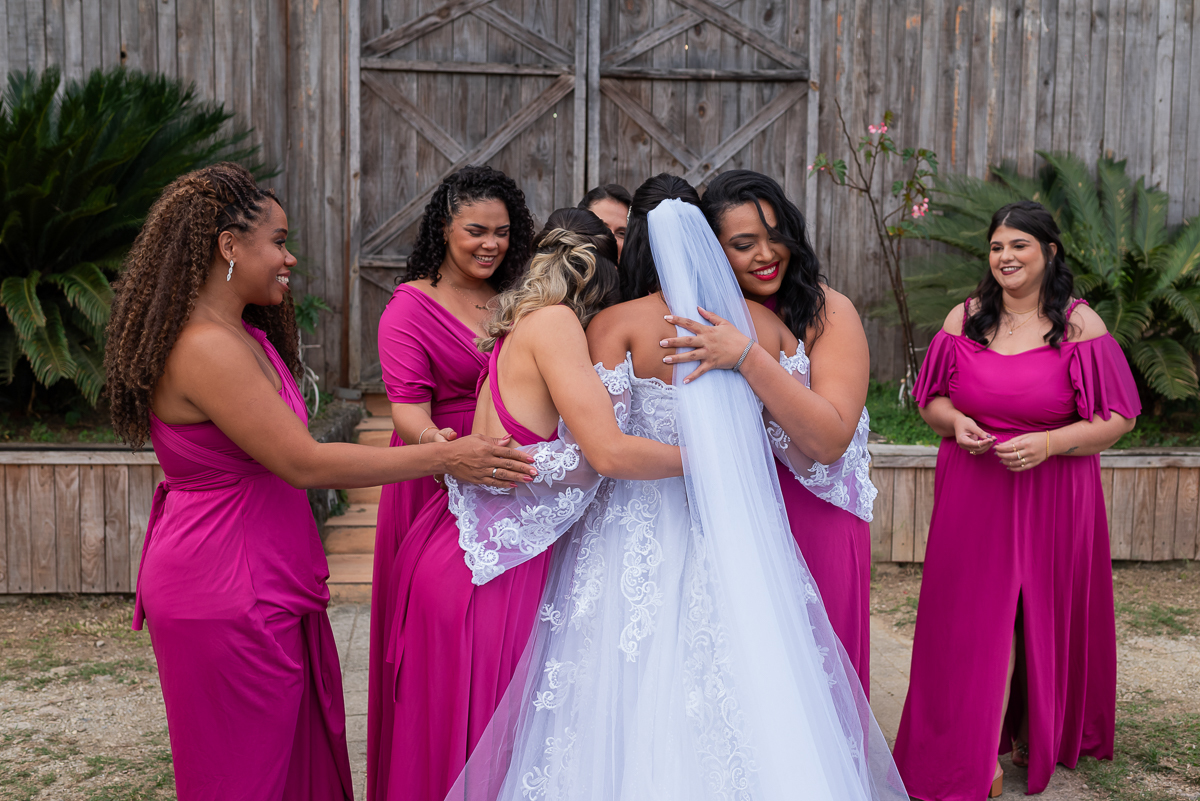  Reação das Madrinhas ao ver a noiva  
