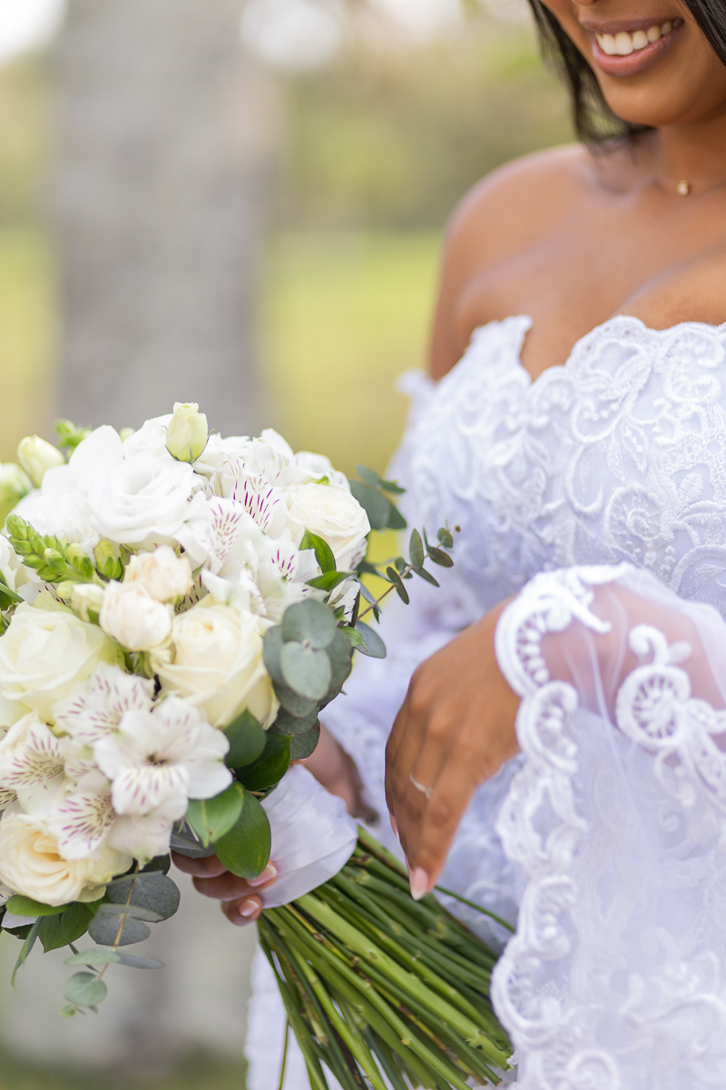  Buquê Branco com verde 