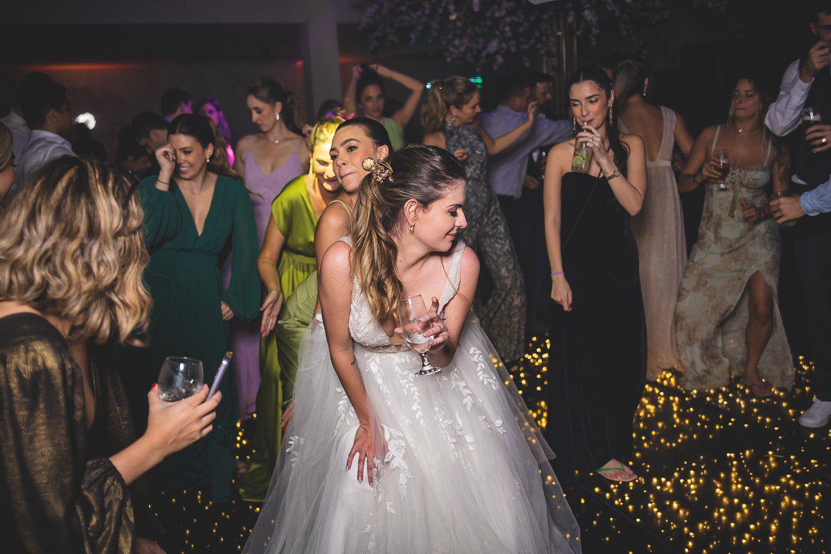 Pista de dança no mansão carioca 