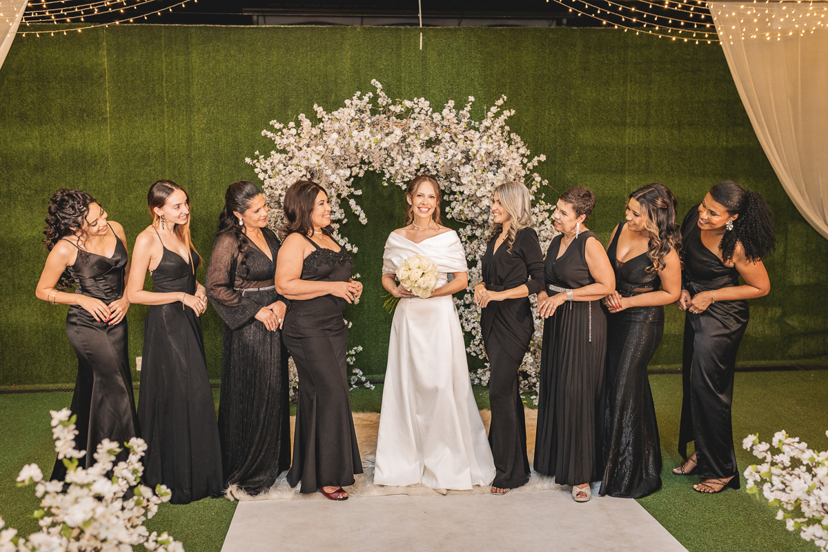 Madrinhas com a Noiva 