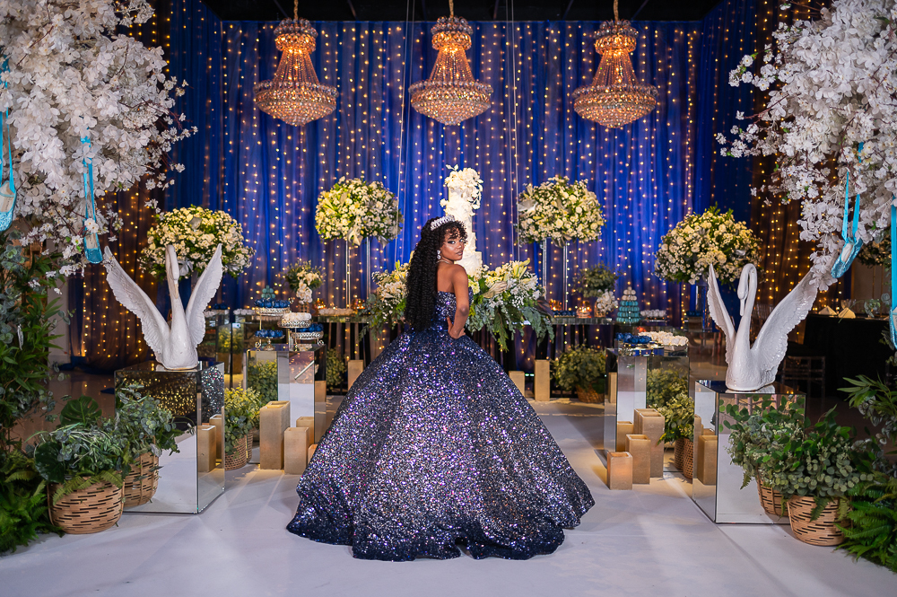 Festa de 15 anos Azul 