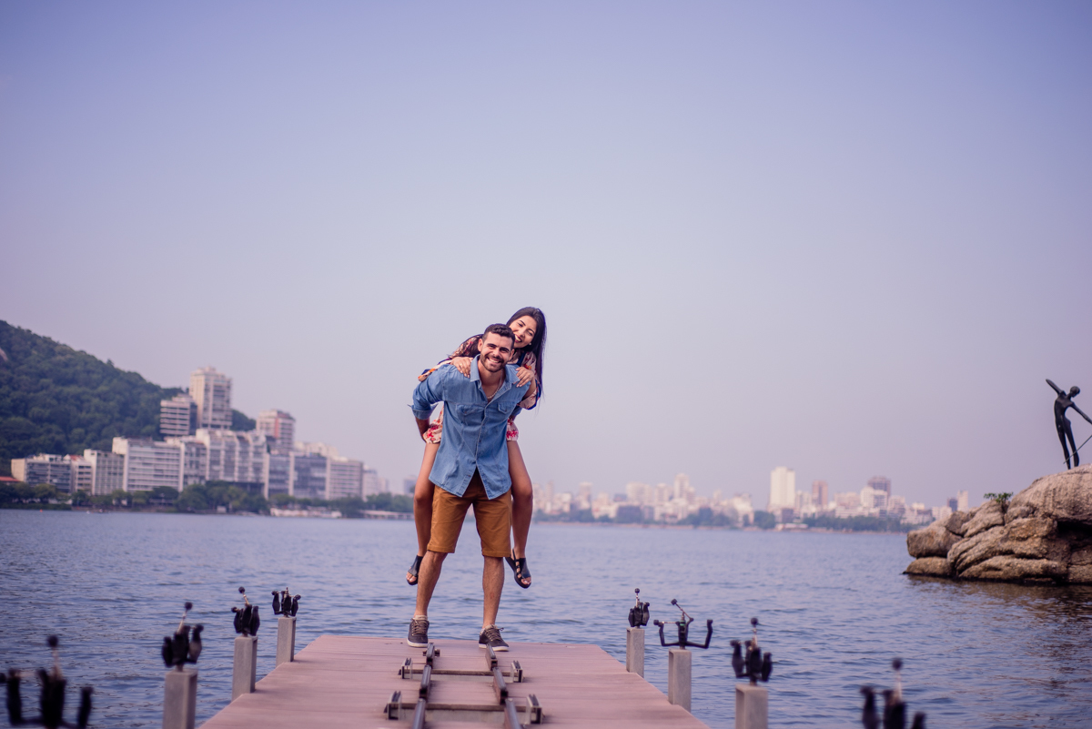 Ensaio de casamento na Lagoa