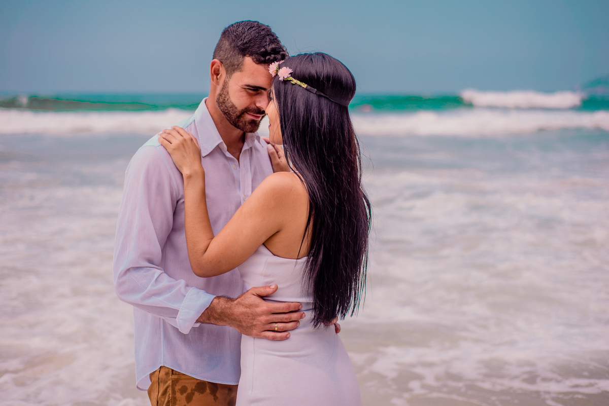 ensaio pré wedding na praia 
