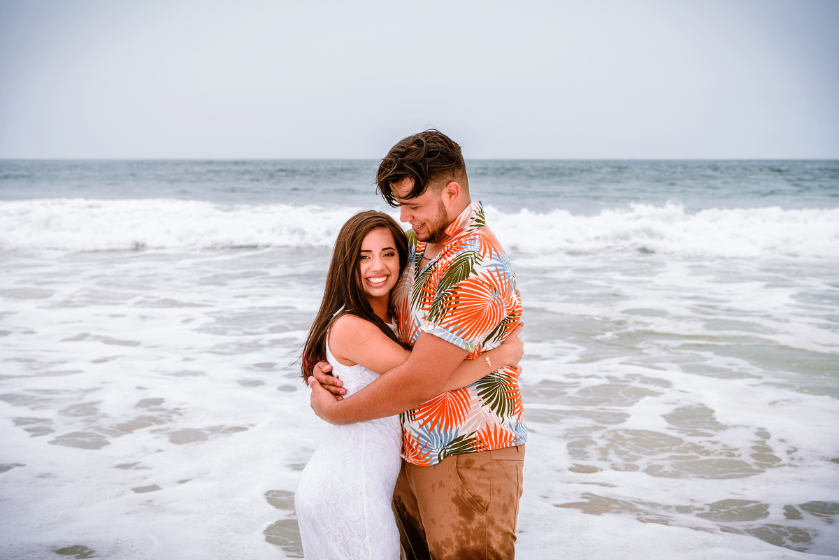 ensaio de casal na praia do recreio