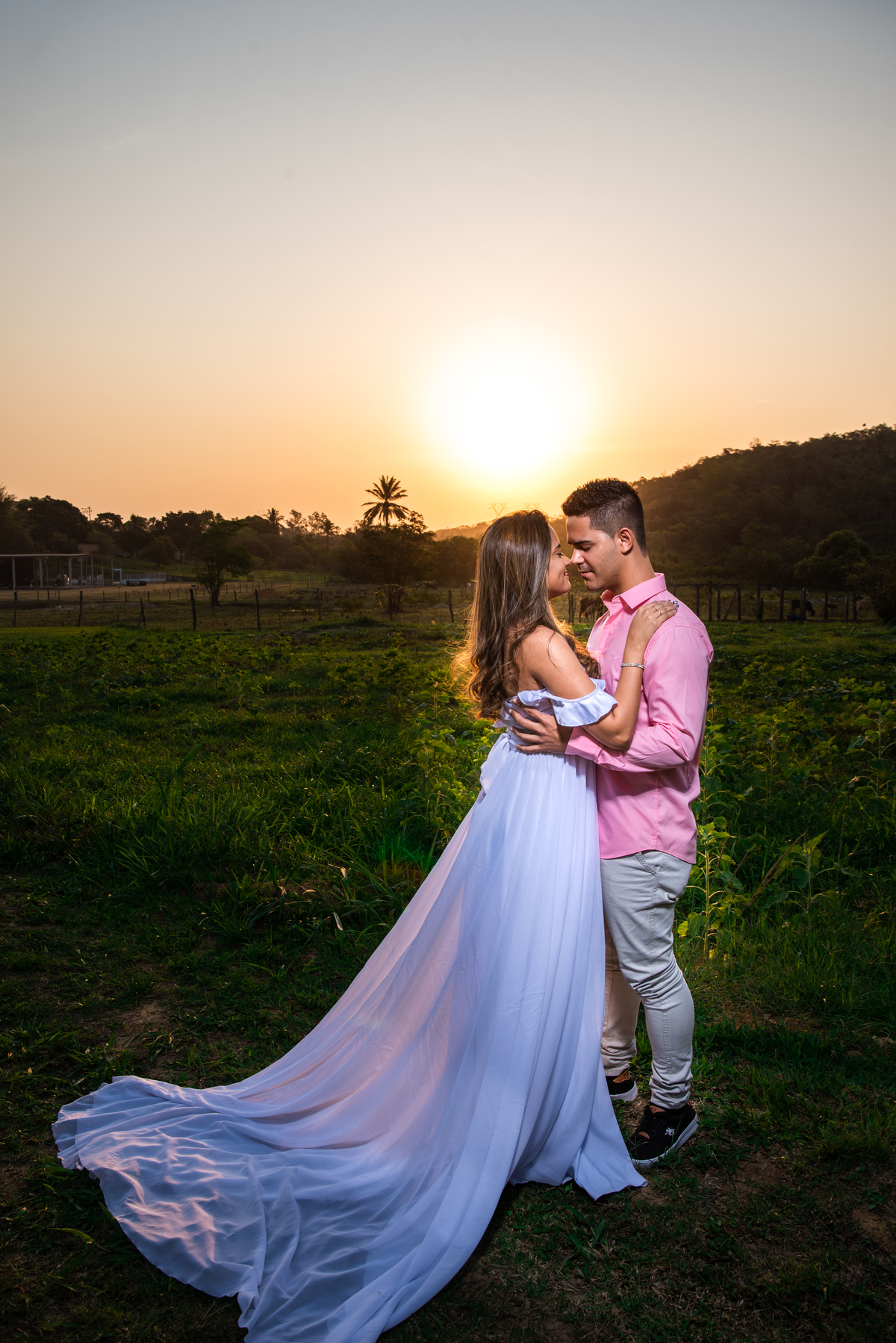 pré wedding ao por do sol