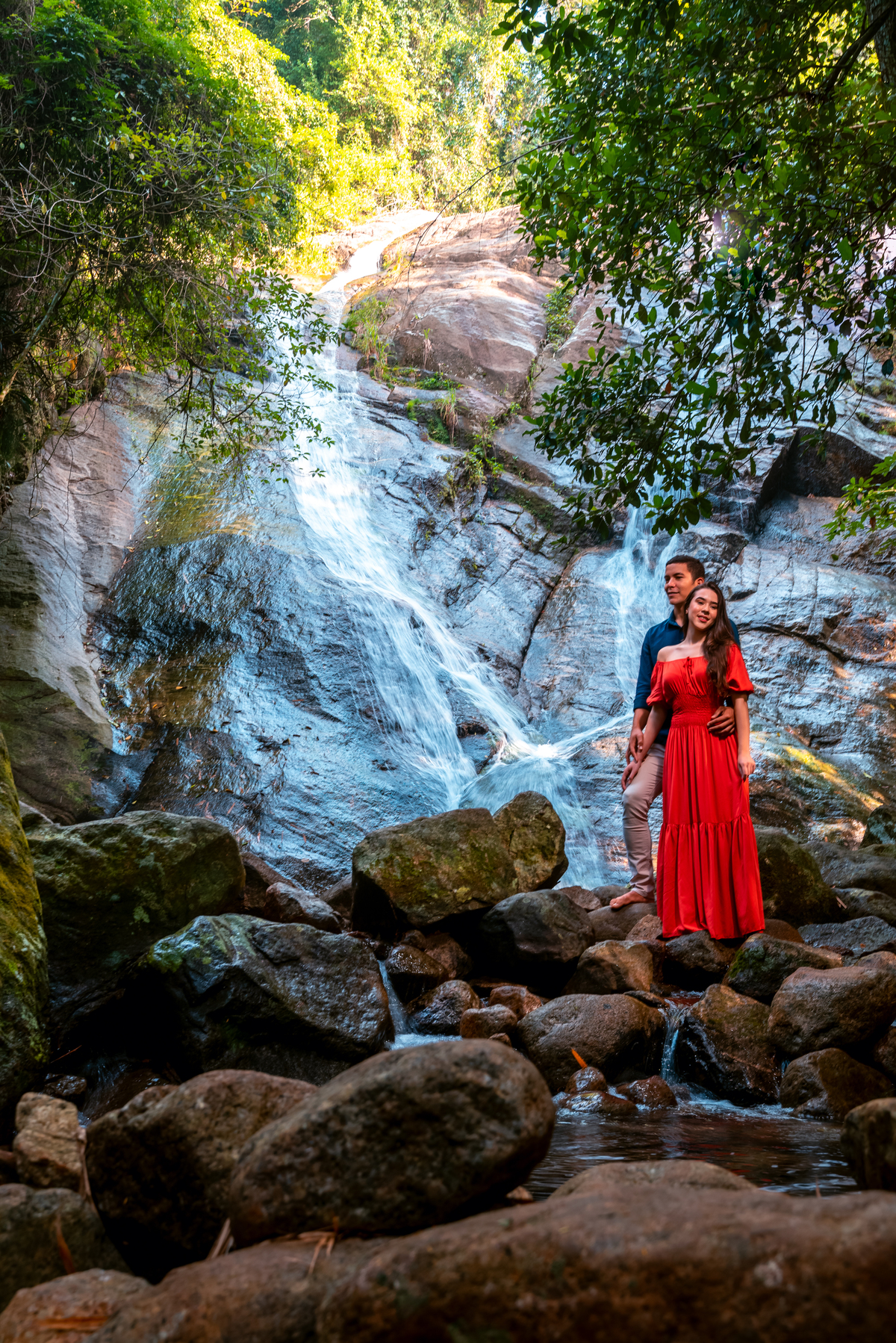 pre wedding na Cachoeira da Janjana em Nova Iguaçu