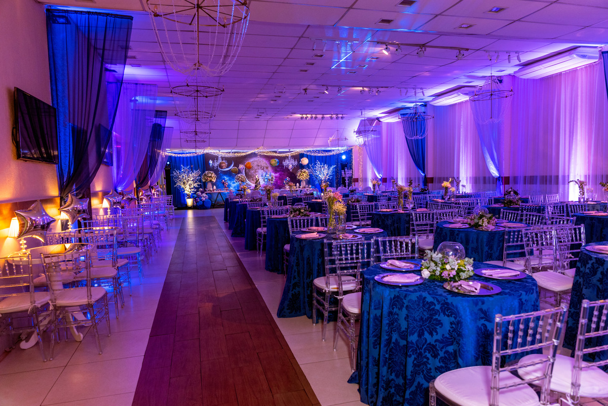 decoração 15 anos temático inove casa de festas