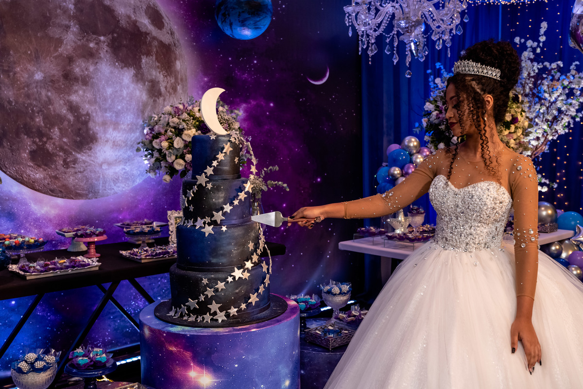 bolo 15 anos galáxia