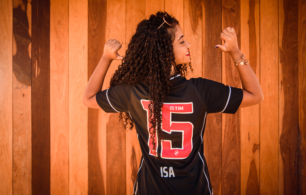 inspiração de foto com camisa de time