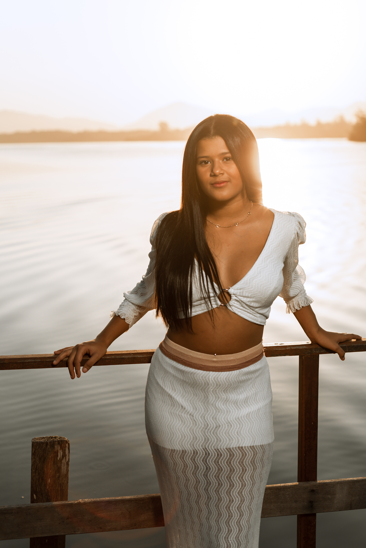 ensaio de 15 anos pôr do sol